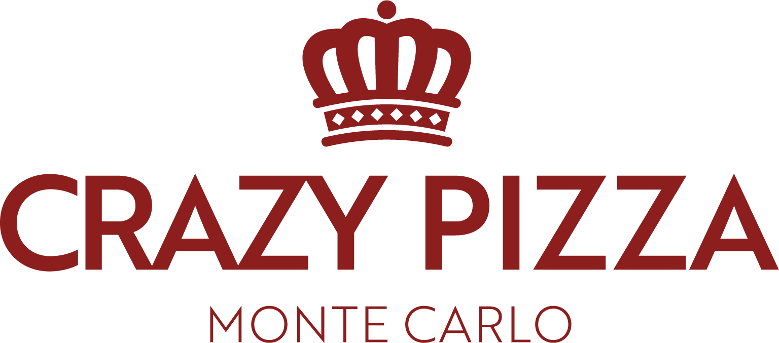 logo crazy pizza rosso con corona