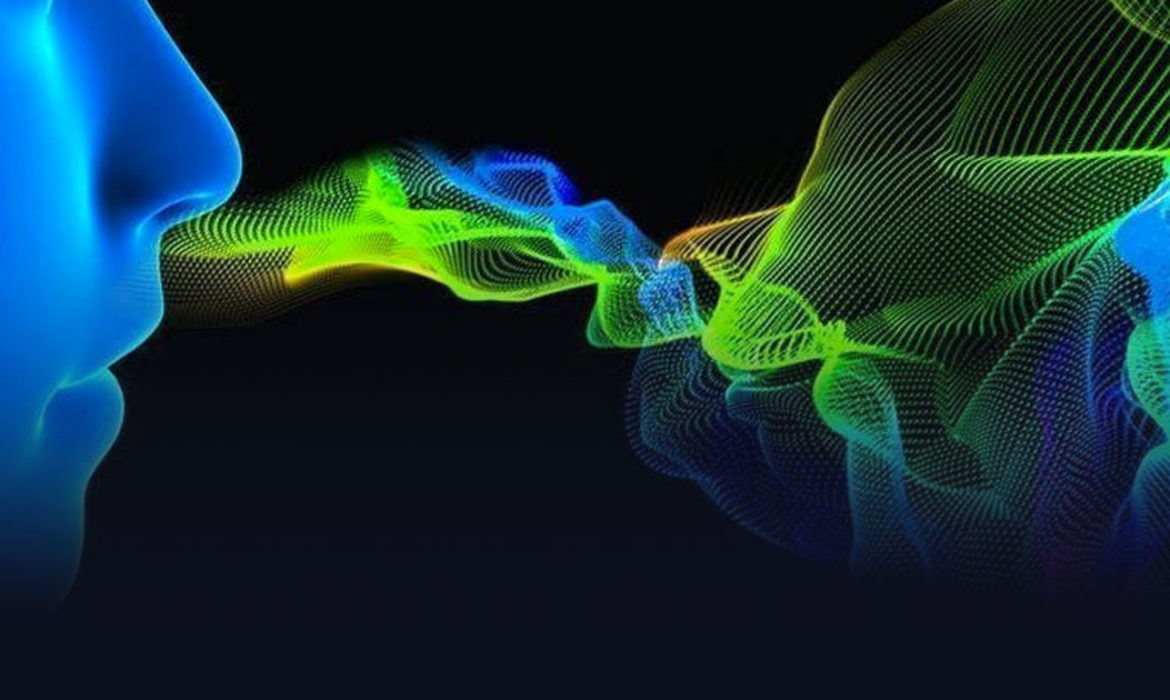 illustrazione di un uno che annusa un aroma per spiegare l'aroma design per gli store